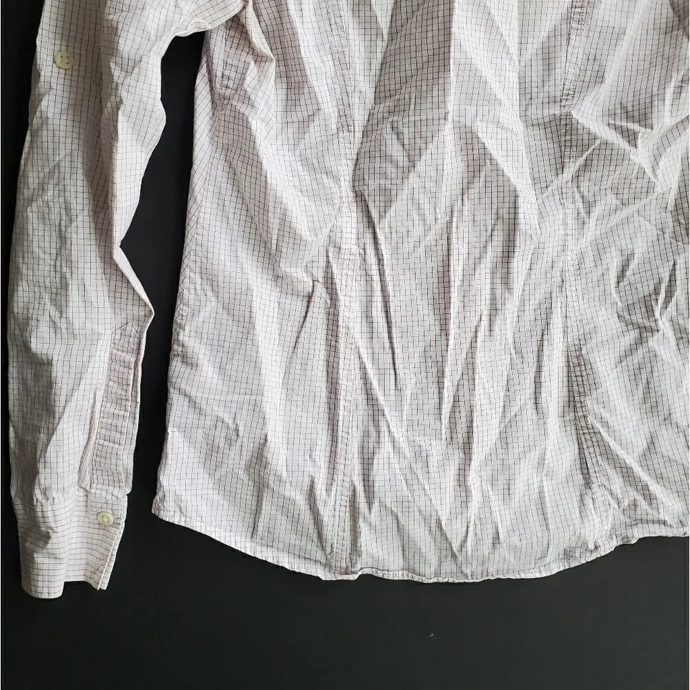 Banana Republic Square Print Button Down Shirt
